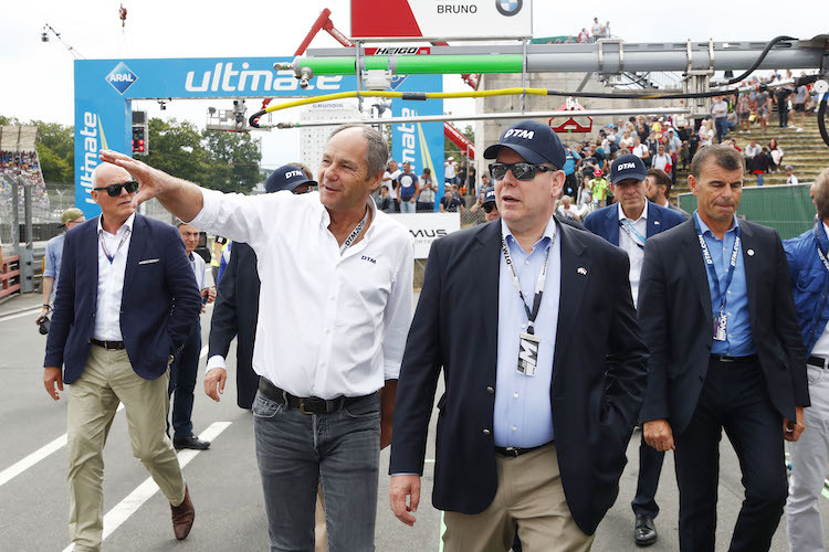 Fürst Albert mit Gerhard Berger