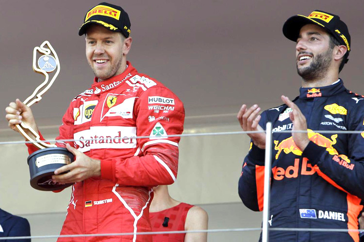 Sebastian Vettel und Daniel Ricciardo