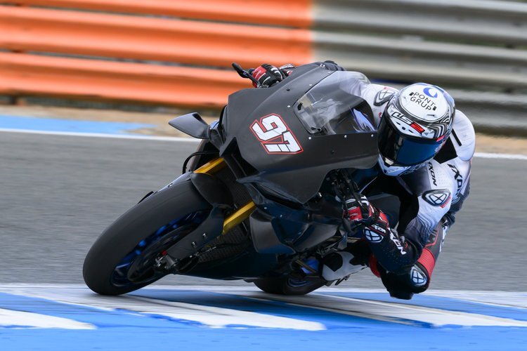 Xavi Vierge bei seinem Yamaha-Debüt in Jerez