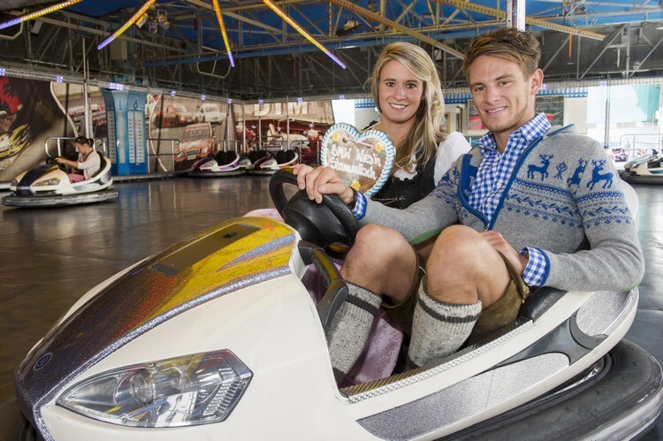 Rodel-Olympiasiegerin Natalie Geisenberger mit Marco Wittmann