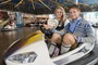 Rodel-Olympiasiegerin Natalie Geisenberger mit Marco Wittmann
