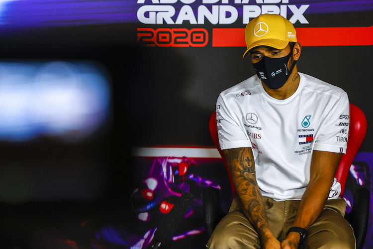 Lewis Hamilton in Abu Dhabi am Ende seiner Kräfte