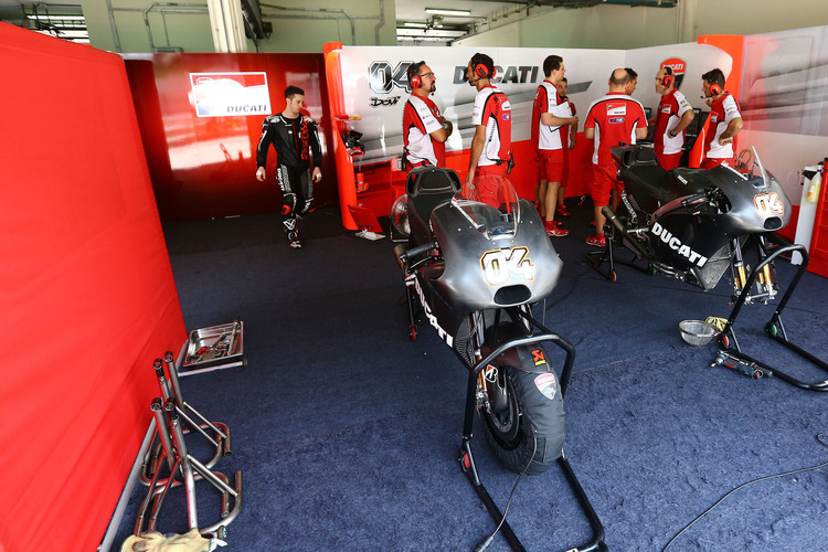 Die Ducati-Box von Andrea Dovizioso