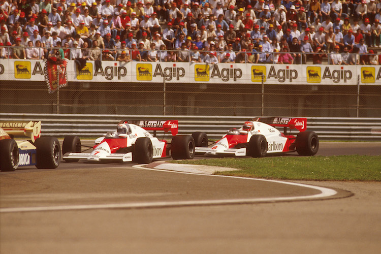 Die McLaren-Fahrer Prost und Lauda 1984