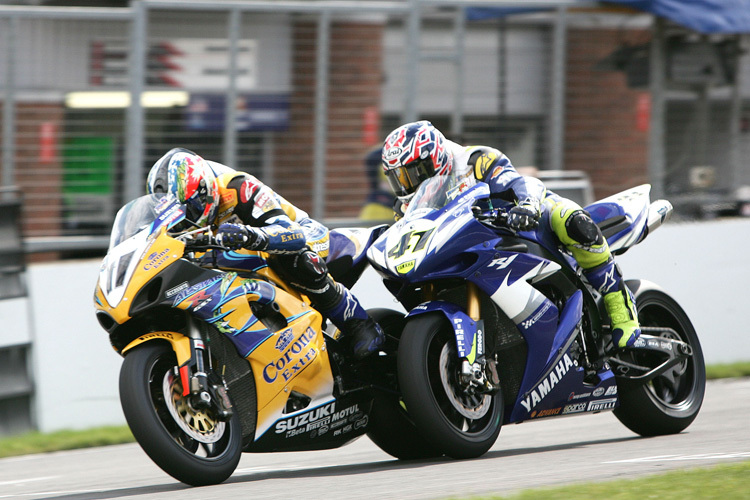 2005 wurde Troy Corser (li.) einziger Superbike-Weltmeister auf Suzuki