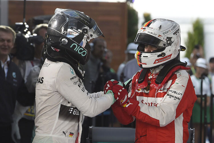 Nico Rosberg und Sebastian Vettel