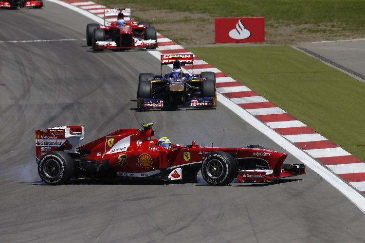 Felipe Massa mit mechanischen Problemen