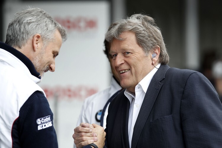 Norbert Haug mit BMW-Motorsportdirektor Jens Marquardt