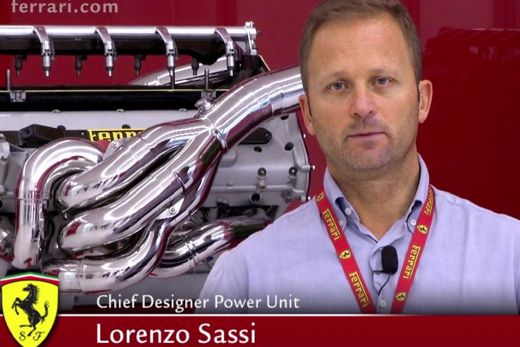 Lorenzo Sassi in einem Video von Ferrari