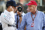 Niki Lauda mit Lewis Hamilton