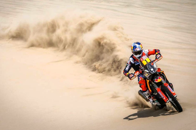 Sam Sunderland (KTM) triumphierte auf der dritten Etappe der Rallye Dakar 2018