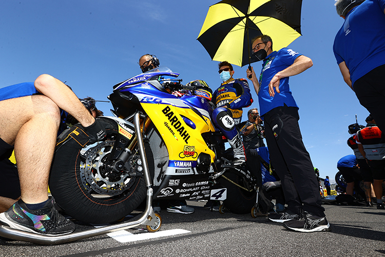 Die schnelle Yamaha R6 des Bardahl-Teams