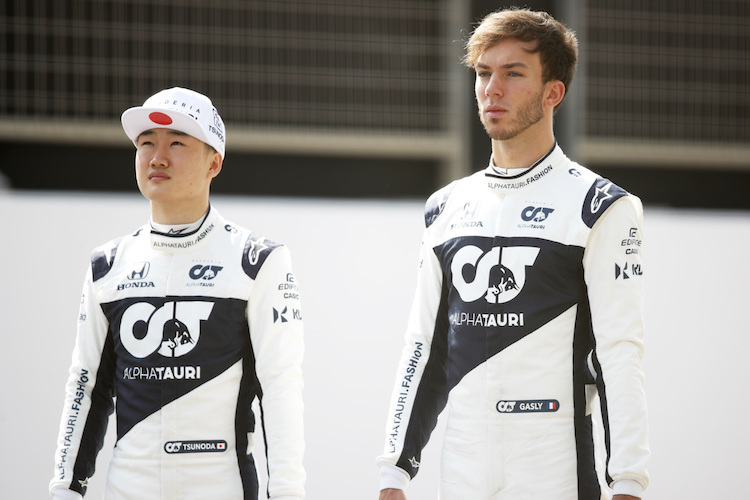 Yuki Tsunoda und Pierre Gasly