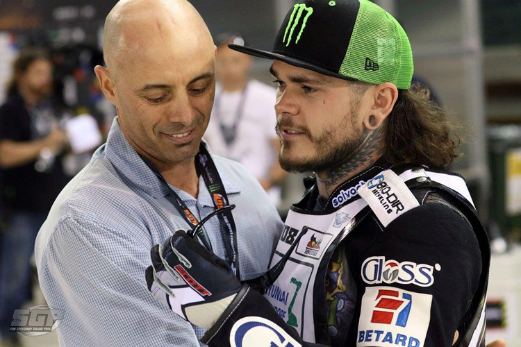 Steve Johnston (li.) mit Tai Woffinden