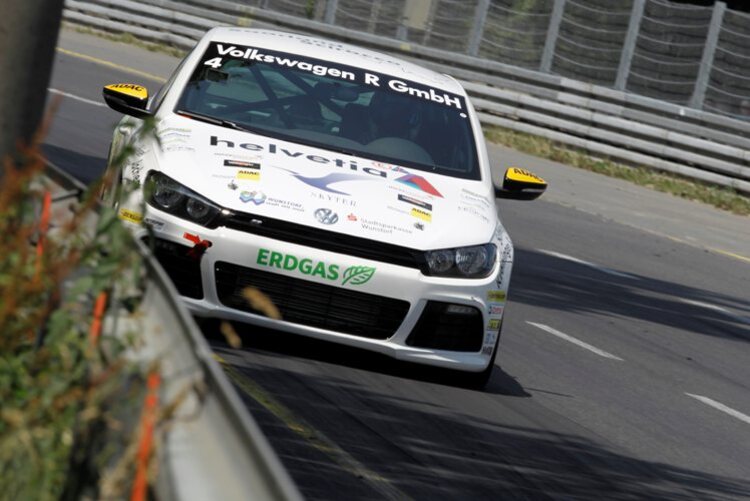 Kris Heidorn unterwegs im Leitplankenkanal auf dem Norisring