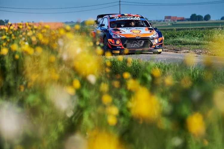 Thierry Neuville beim Shakedown in seiner Heimat