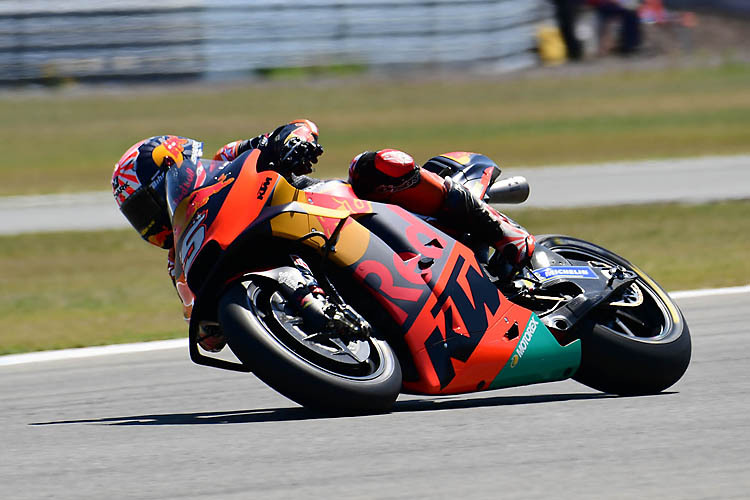 Johann Zarco musste das zweite Training mit der zweiten KTM RC16 beenden