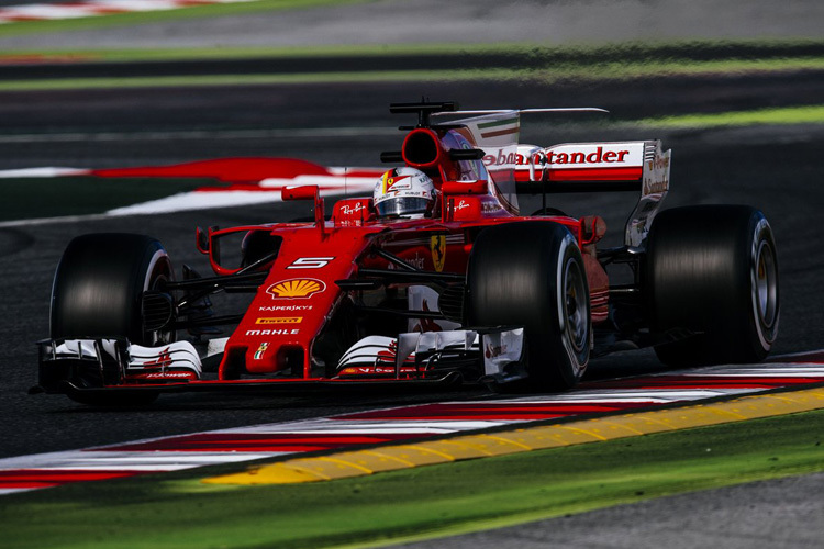 Sebastian Vettel im 2017er Ferrari