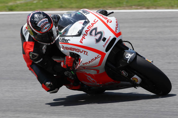 Max Biaggi auf der Pramac-Ducati heute in Mugello