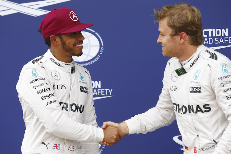 Lewis Hamilton und Nico Rosberg