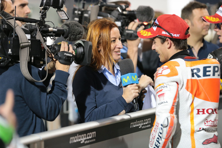 Sieger Marc Márquez beim Interview