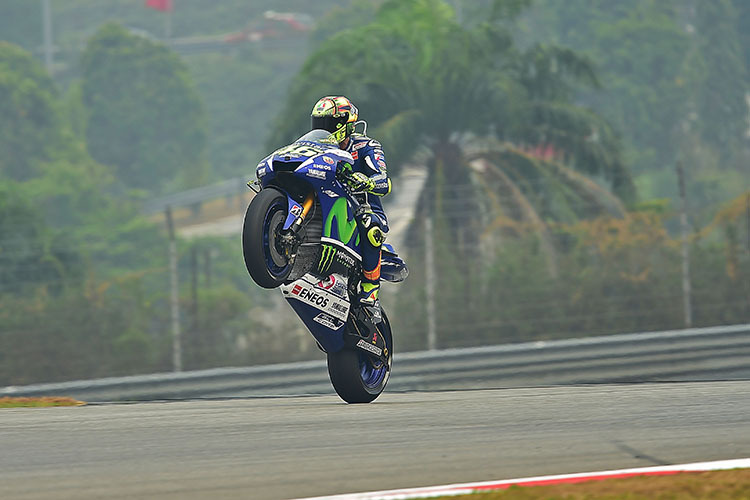 Valentino Rossi auf dem Sepang International Circuit