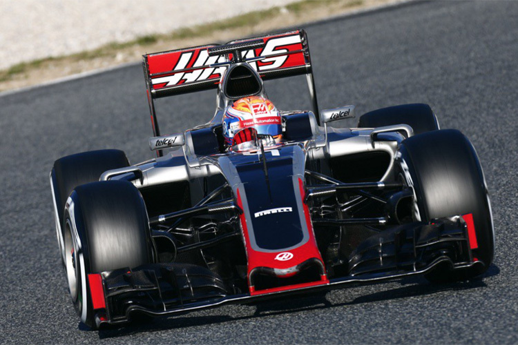Romain Grosjean im Haas