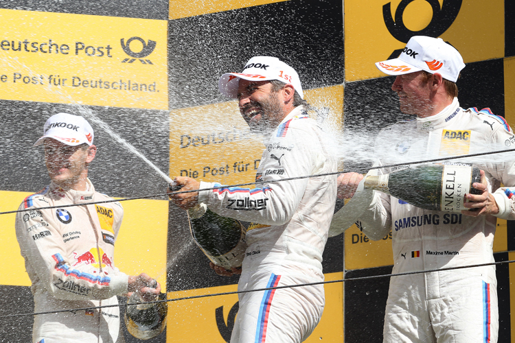 Timo Glock auf dem Podium