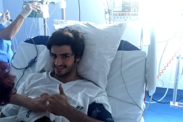 Carlos Sainz im Spital