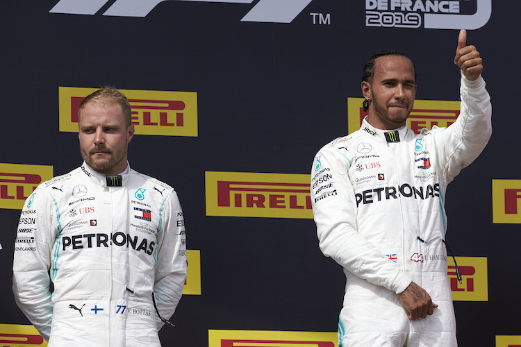 Dauersieger Lewis Hamilton und Valtteri Bottas