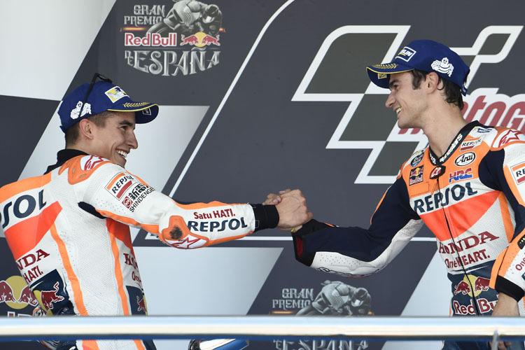 Marc Márquez und Dani Pedrosa freuen sich schon auf den fünften WM-Lauf in Le Mans