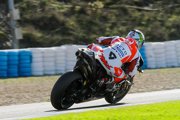 Danilo Petrucci auf der 2017er-Ducati in Jerez