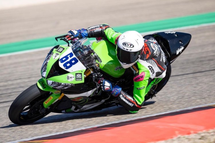 Luke Power beim test in Aragon