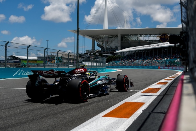 Mercedes-Star Lewis Hamilton schaffte im Sprint-Qualifying nur die zwölftschnellste Runde