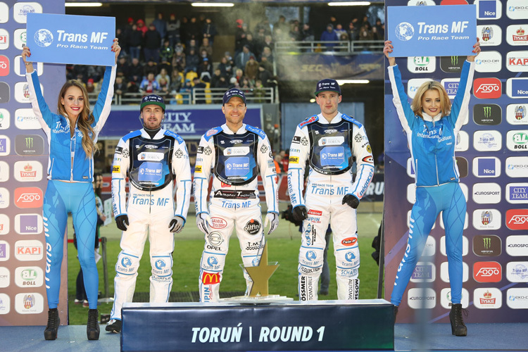 Das Team Trans MF: Leon Madsen, Martin Smolinski und Mark Riss (v.l.)