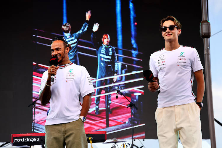 Lewis Hamilton und George Russell