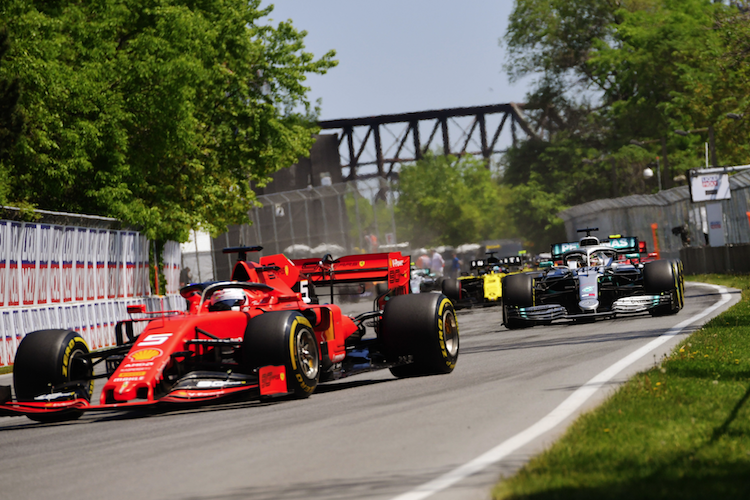 Sebastian Vettel führt beim Grossen Preis von Kanada