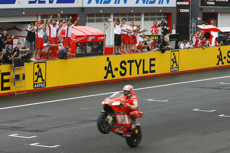 2007 feierte Capirossi in Japan seinen letzten GP-Sieg