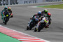 Zieleinlauf in Misano: Suzuki gewinnt vor McPhee (17) und Arbolino
