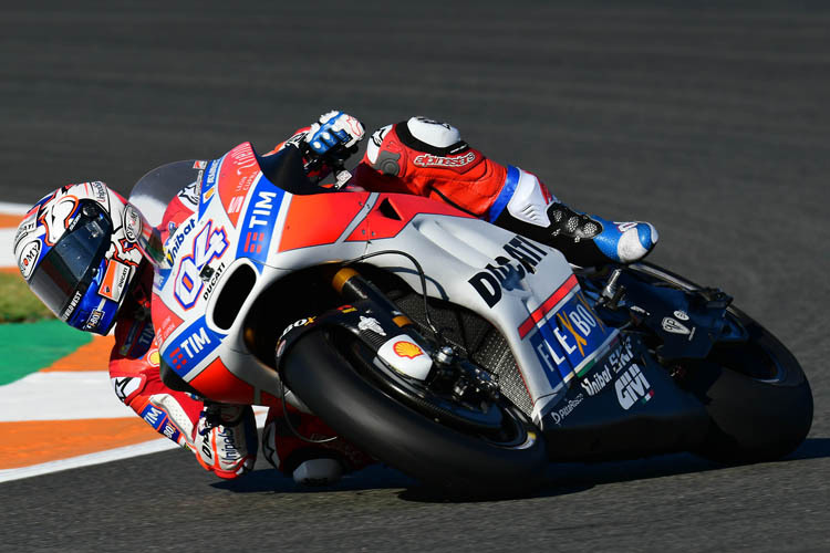 Andrea Dovizioso am Freitag in Valencia