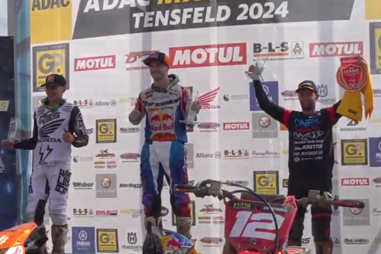 Jeffrey Herlings gewann in Tensfeld vor Brent van Doninck und Max Nagl