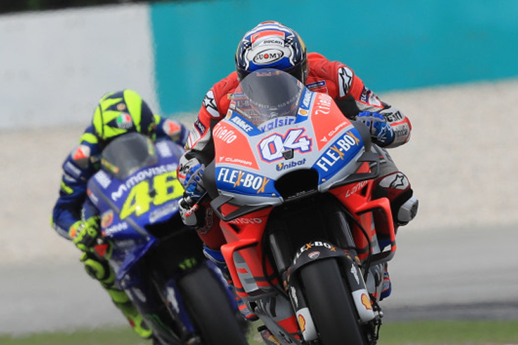 Andrea Dovizioso und Valentino Rossi