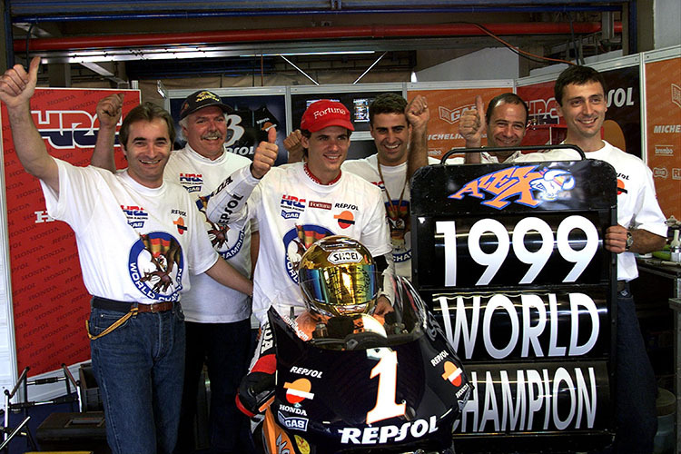 Alex Crivillé eroberte 1999 den 500-ccm-Titel für Repsol-Honda