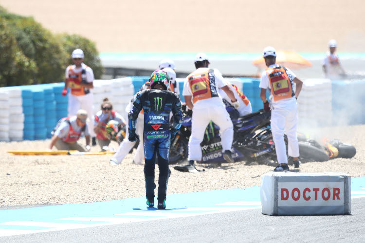 Franco Morbidelli war am Samstag in den Crash in Kurve 2 verwickelt