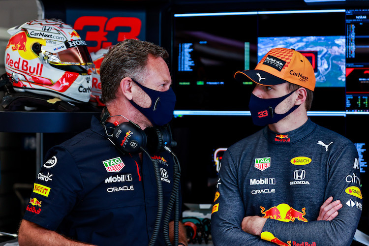 Christian Horner und Max Verstappen