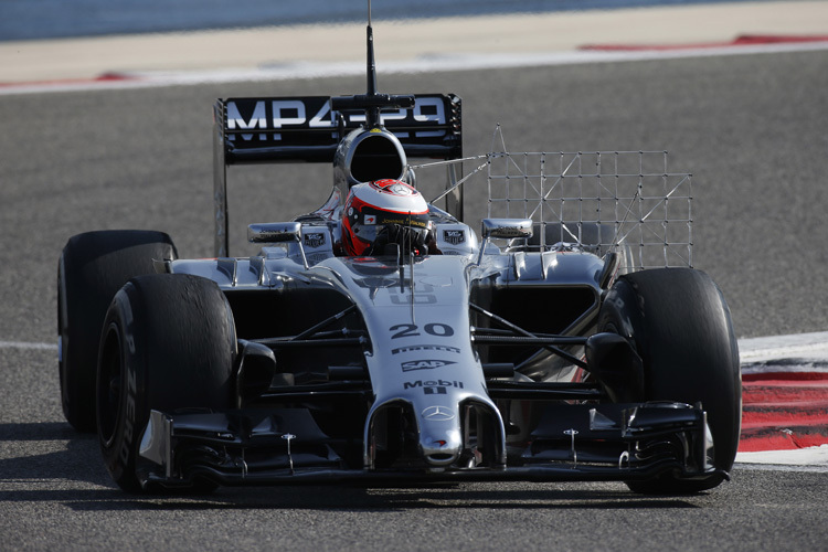 Auch Kevin Magnussen fährt einen McLaren mit Aero-Sensorgitter