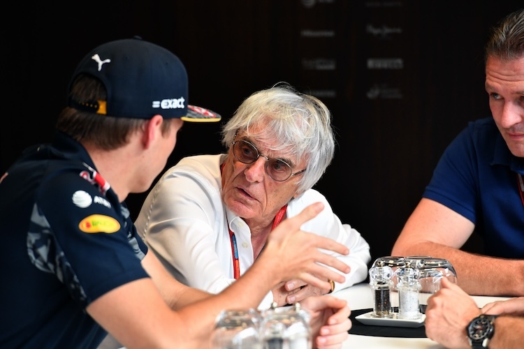 Max Verstappen und Bernie Ecclestone