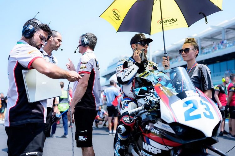Marcel Schrötter stürzte im zweiten Lauf in Misano
