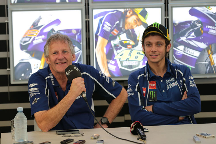 Jeremy Burgess heute mit Valentino Rossi