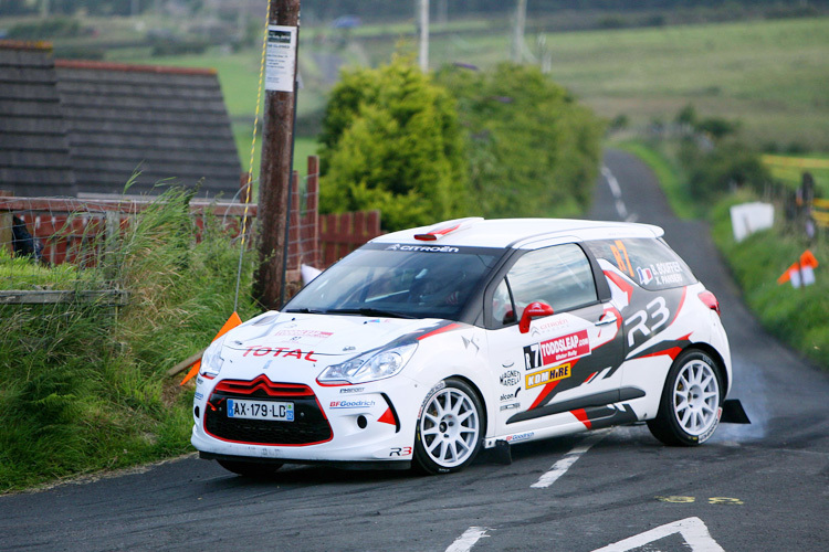 Bouffier beim irischen Rallye-Debüt des Citroën DS3 R3